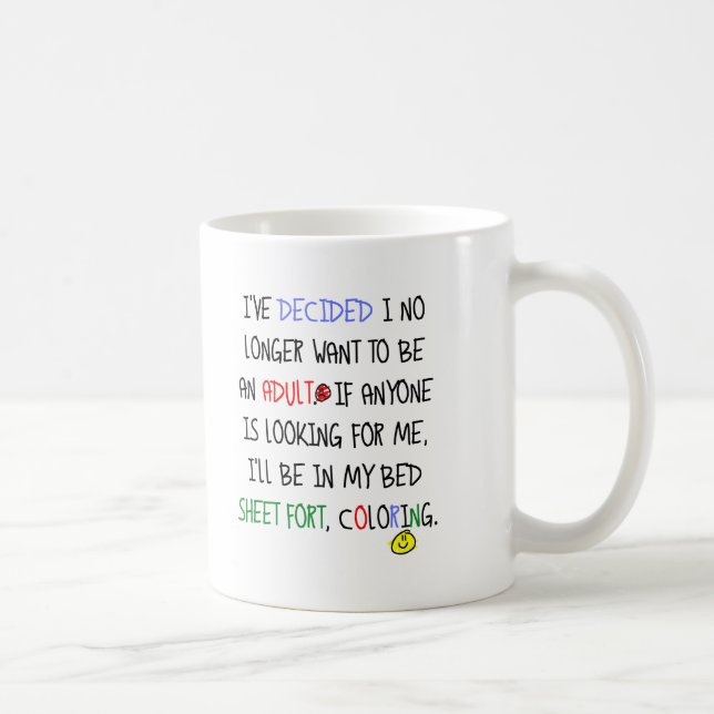 Tasse drôle pas pour un adulte (Droite)