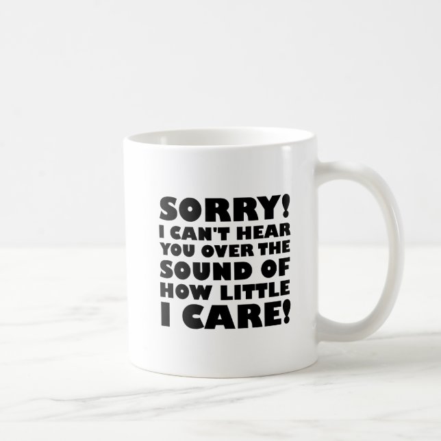 Tasse drôle 'Peu m'importe' (Droite)