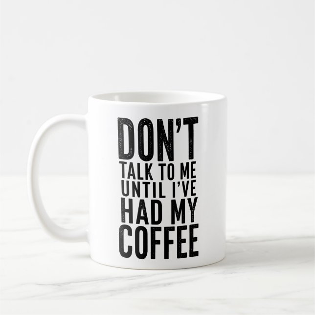 Tasse drôle pour amateur de café Cadeau (Gauche)