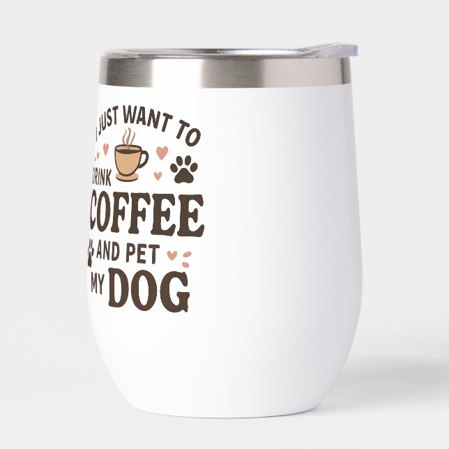 Tasse drôle pour amateur de chien Maman chien Papa (Gauche)