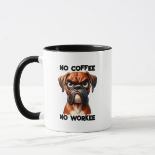tasse drôle pour amateurs de chiens au travail