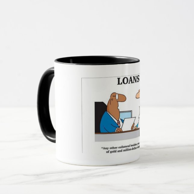 Tasse drôle pour des agents de prêts (Devant gauche)