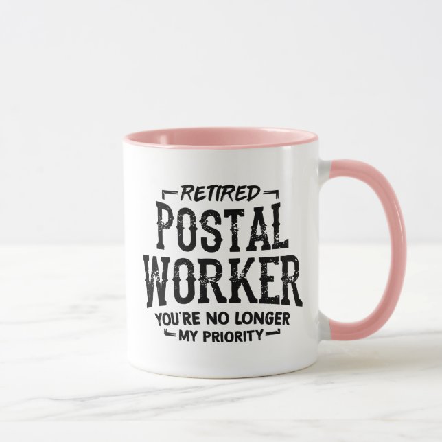 Tasse drôle pour facteur à la retraite - Retraite  (Droite)