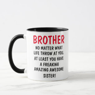 Tasse drôle pour frère, Cadeau pour frère, 