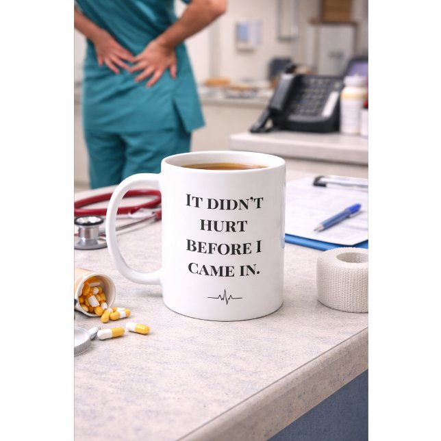 Tasse drôle pour infirmière « Ne faisait pas mal a (Créateur téléchargé)