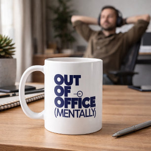 Tasse drôle pour les absents mentaux du bureau