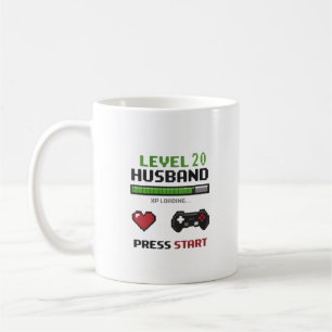 Tasse drôle pour mari gamer Pixel Art Design Rétro