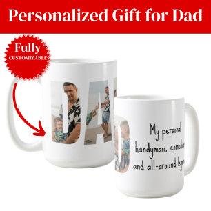 Tasse Drôle pour Papa – Bricoleur, Comédien & Lége