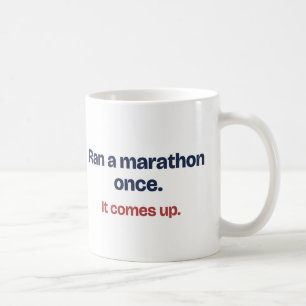 Tasse drôle pour un coureur ayant couru un maratho