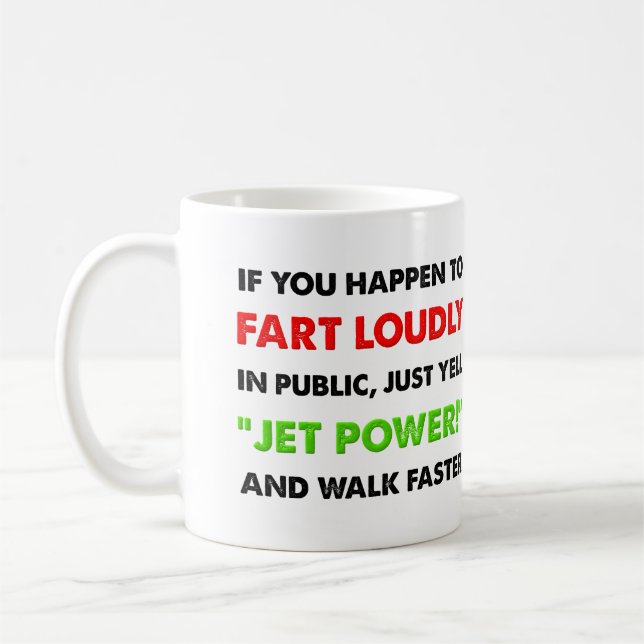 Tasse drôle puissance avion pet sonore (Gauche)