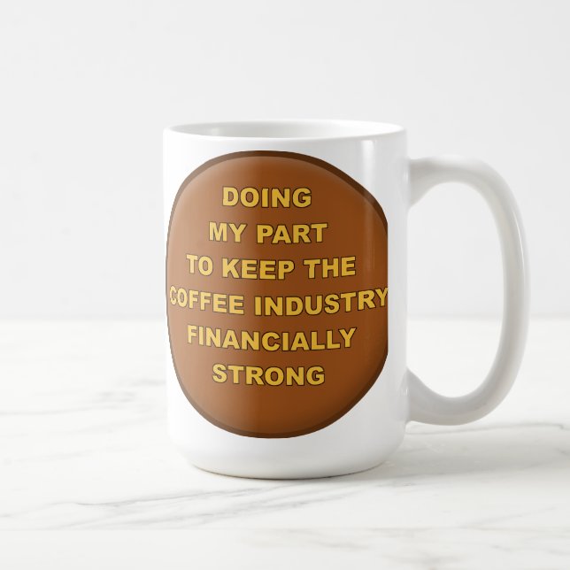 Tasse Drôle Supporteur de Café (Droite)
