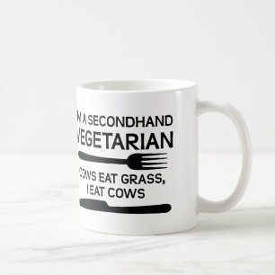 Tasse drôle végétarienne d'occasion