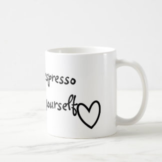 Tasse du café express vous-même