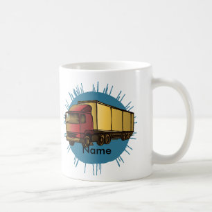 Tasse du camion à benne rouge