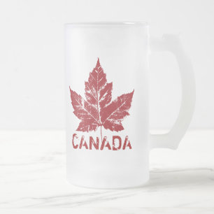 Tasse du Canada en verre de bière de souvenir de