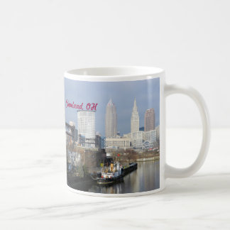 Tasse du centre de vue de Cleveland, rivière de