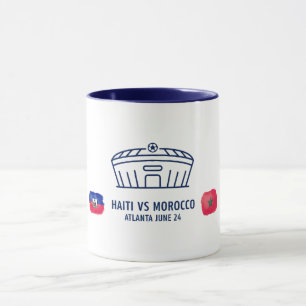 Tasse du drapeau d'aquarelle de la rivalité de foo