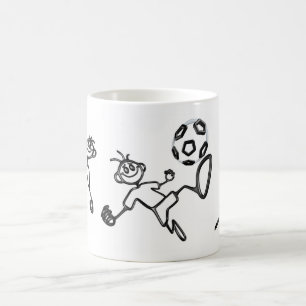 Tasse du football de GuyZ de griffonnage