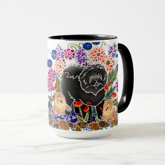 Tasse du JARDIN - voir tous les côtés (Devant droit)