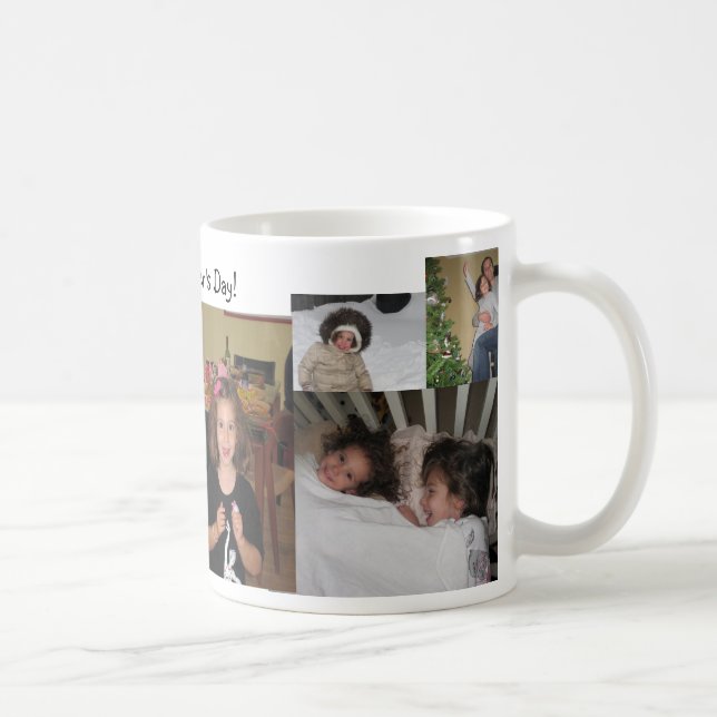 Tasse du jour de mère de collage de photo (Droite)
