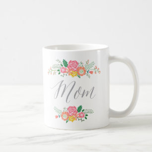 Tasse du jour de mère du bouquet