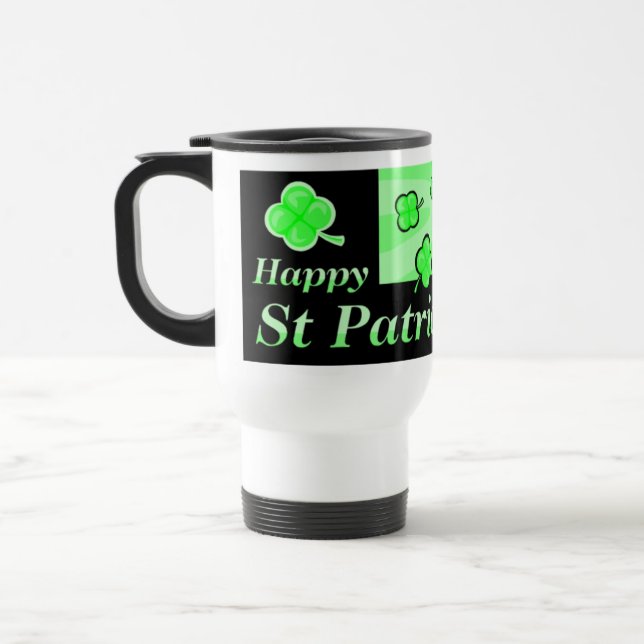 Tasse du jour de St Patrick heureux (Gauche)