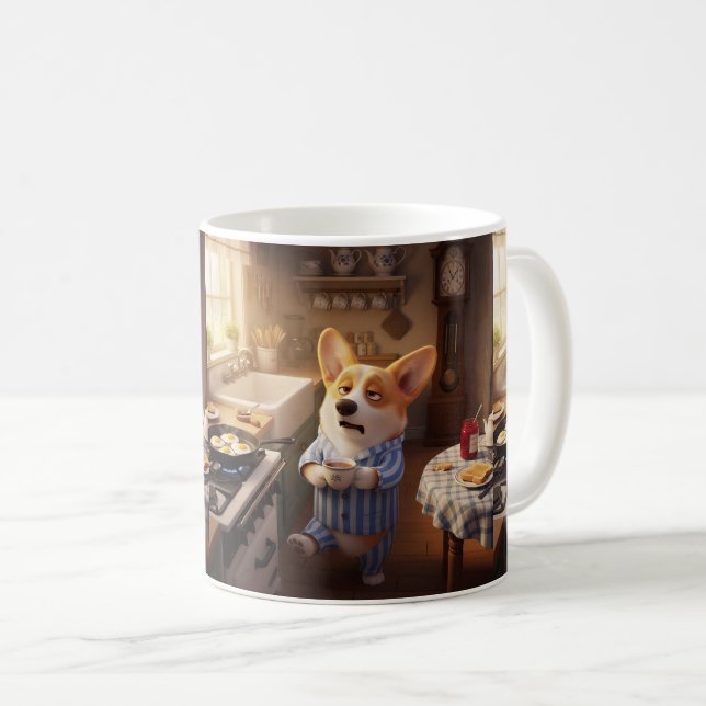 Tasse du matin Corgi (Devant droit)