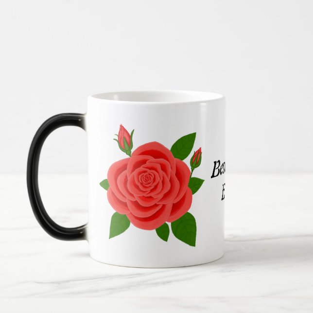 Tasse du matin de la fête des mères Red Rose (Gauche)