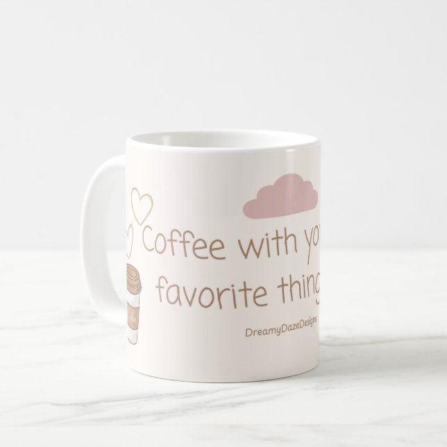 Tasse du matin esthétique - Café & Calme  (Devant gauche)