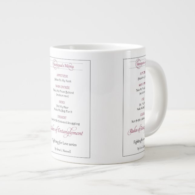 Tasse du menu de Vanessa (Devant droit)