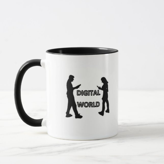 Tasse du monde numérique (Gauche)