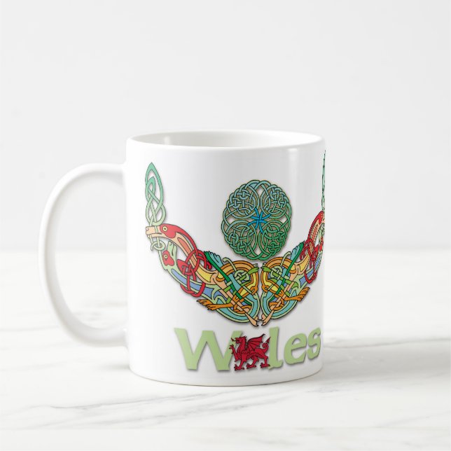 Tasse du Pays de Galles avec le Celtic Knotwork (Gauche)