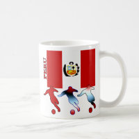 Tasse du Pérou du football