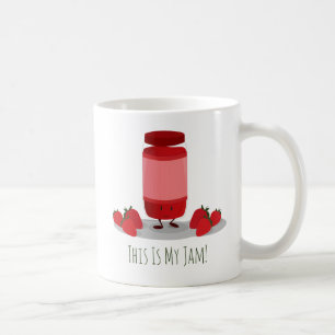 Tasse du personnage de dessin animé   de confiture