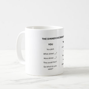 Tasse du processus de décision du dîner