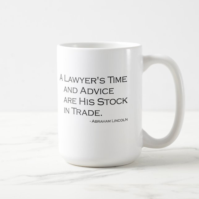 Tasse du temps et du conseil d'un avocat (Droite)
