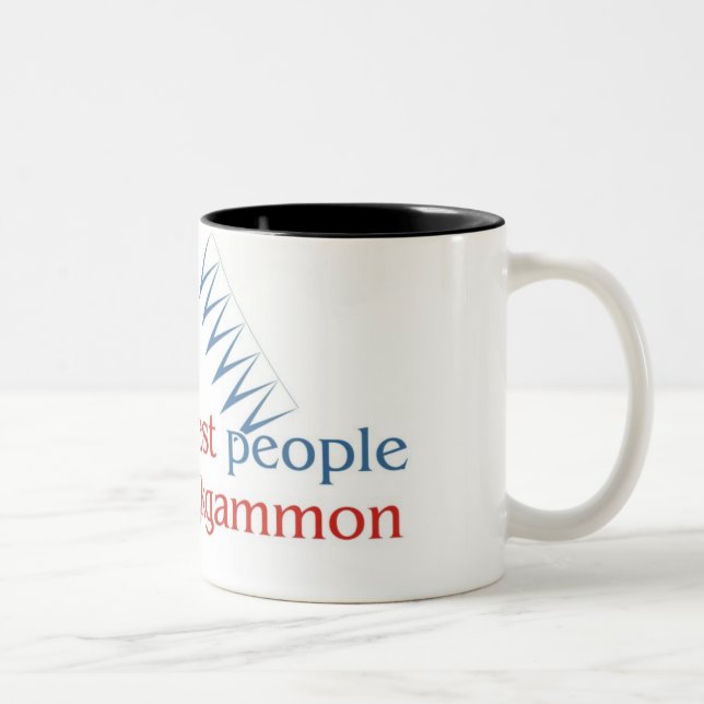 Tasse du ton de l'amant deux de backgammon (Droit)