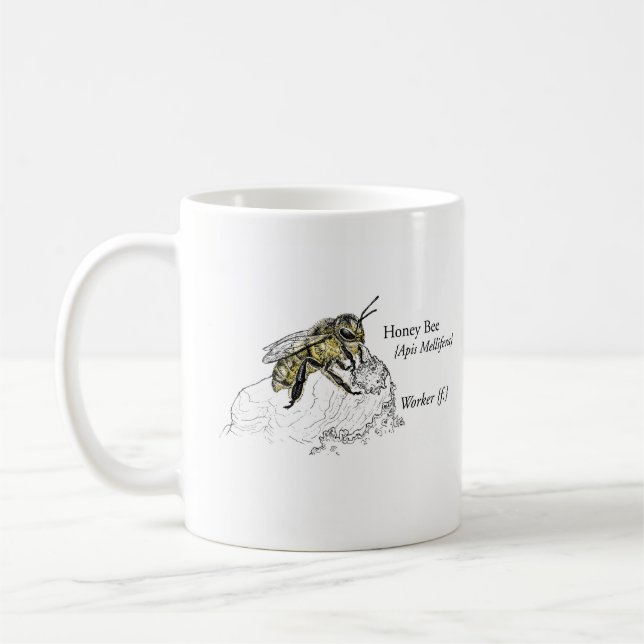Tasse du travailleur d'abeille de miel de MABA (2) (Gauche)