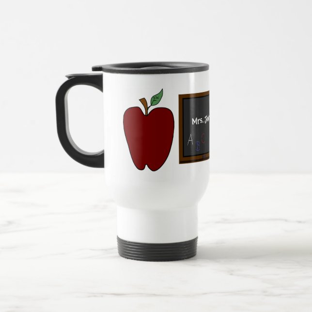 Tasse du voyage du professeur d'Apple de pays (Gauche)