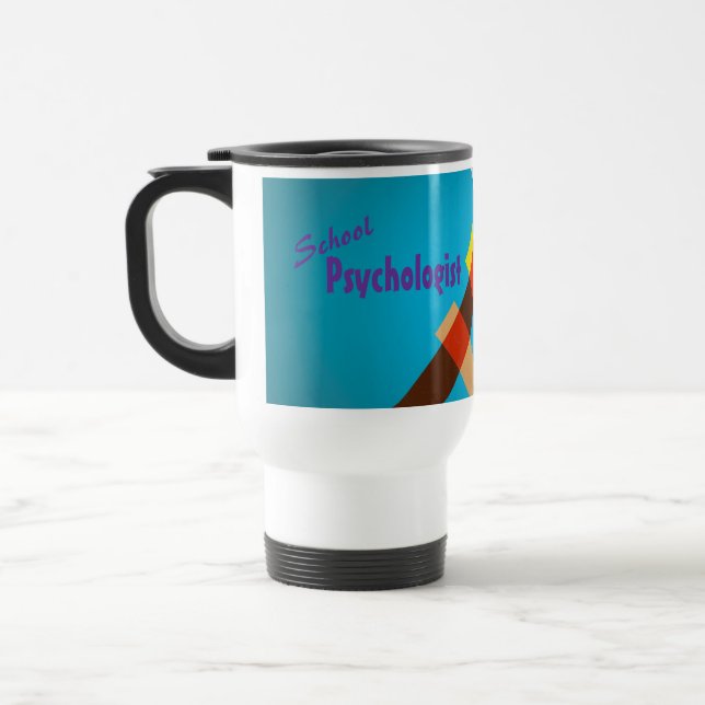 Tasse du voyage du psychologue d'école d'amusement (Gauche)