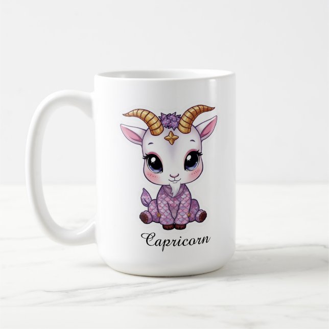 Tasse du zodiaque céleste Capricorne - Bouc de mer (Gauche)