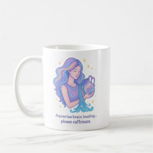 Tasse du zodiaque Verseau – Chargement du cerveau,