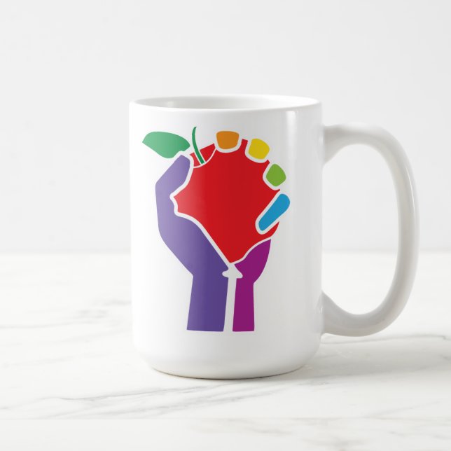 Tasse d'UniTee de professeur (arc-en-ciel) (Droite)