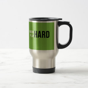 Tasse dure de jeu dur de travail