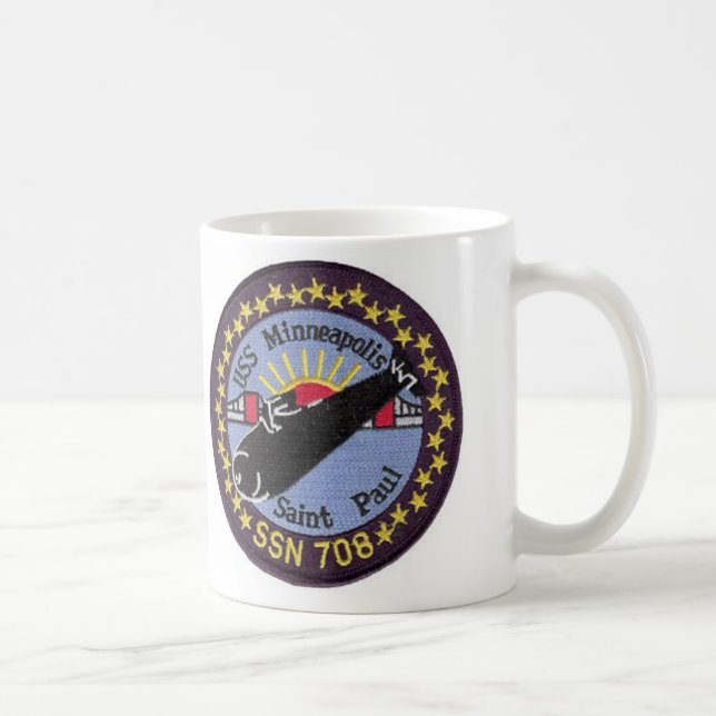 Tasse d'USS Minneapolis St Paul SSN 708 (Droite)
