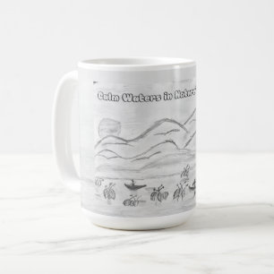 Tasse 'Eaux Calmes dans l'Étreinte de la Nature'