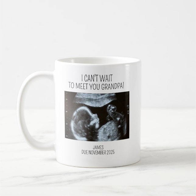 Tasse échographie, Sonogramme de bébé, Cadeaux per (Gauche)
