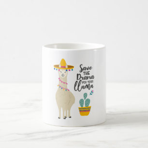 Tasse "économies de lama le drame pour votre lama"