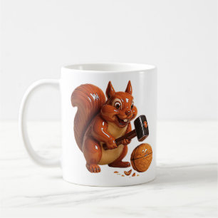 Tasse Écureuil Drôle avec Marteau