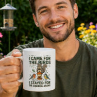 Tasse Écureuil Drôle pour les Amateurs d'Oiseaux